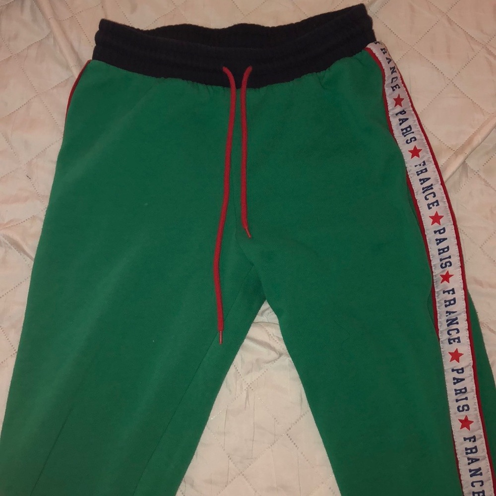 green joggers